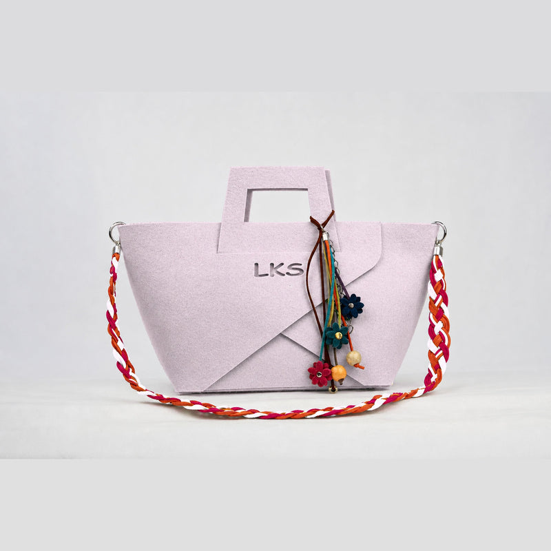 Bolso de Fieltro · Lila Pálido — bolso de fieltro artesanal LOLIKAS