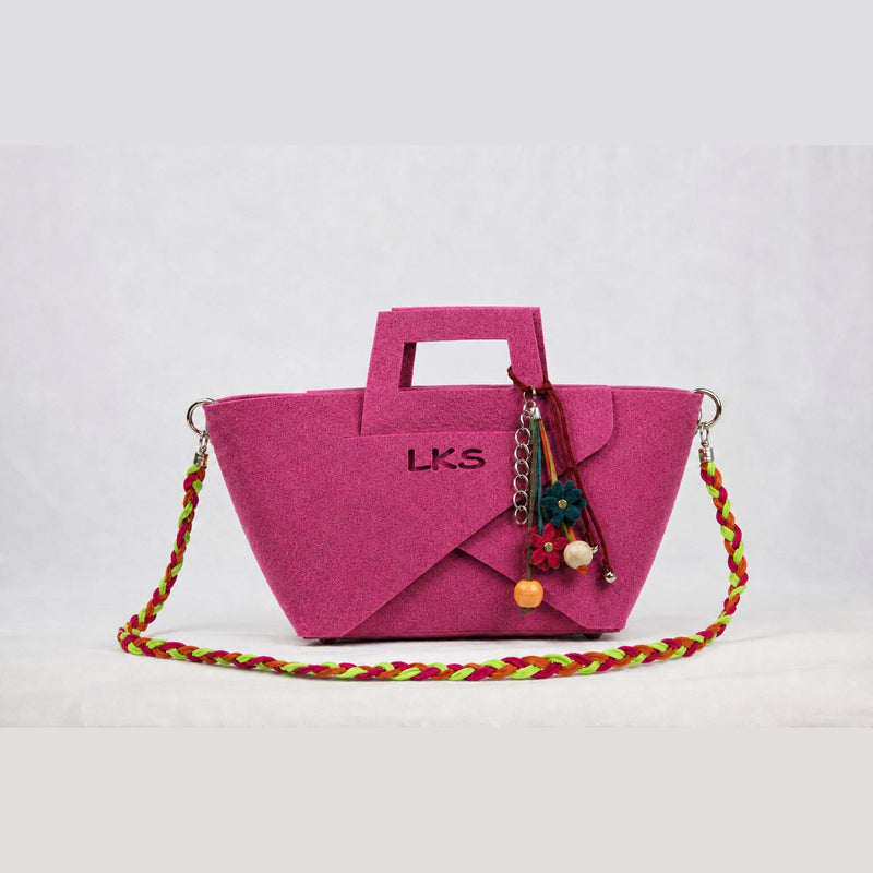 Bolso de Fieltro · Fucsia — bolso de fieltro artesanal LOLIKAS