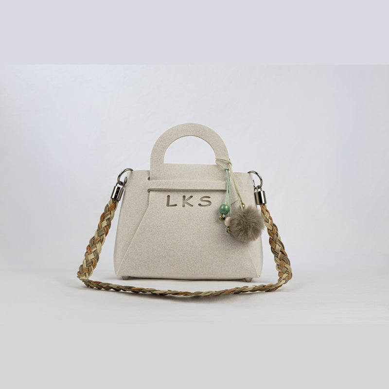 Bolso de Fieltro · Avena — bolso de fieltro artesanal LOLIKAS