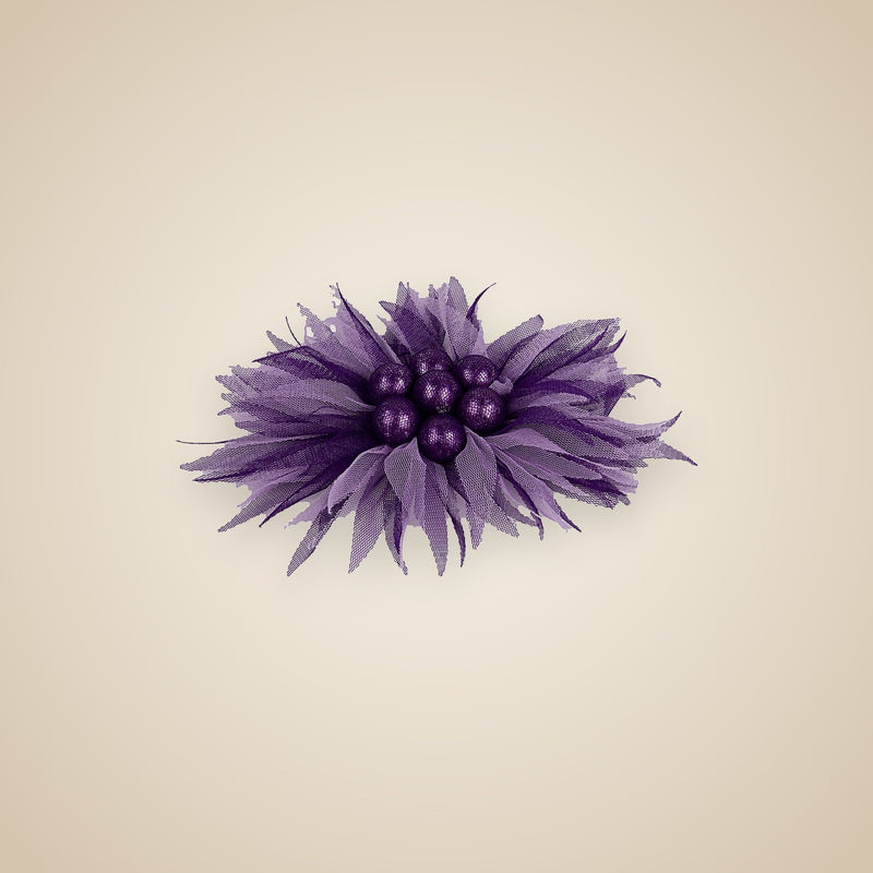 Flor LKS · Pluma Morada — LOLIKAS, complemento hecho a mano