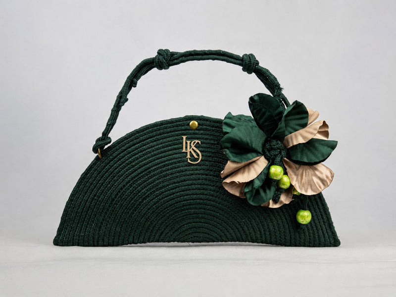Bolso de Media Luna · Verde Oscuro