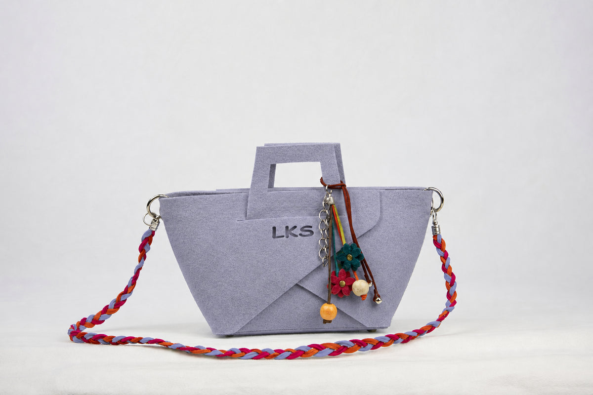 Bolso de Fieltro · Lavanda — bolso de fieltro artesanal LOLIKAS