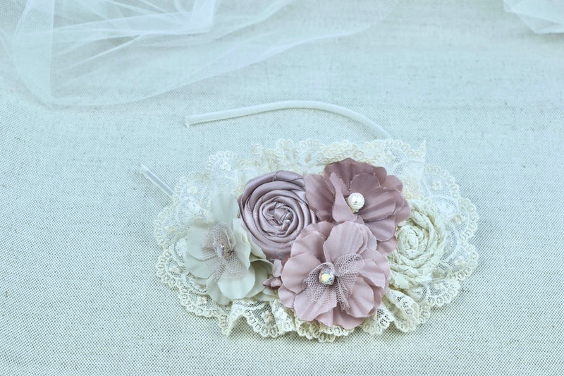 -OFERTA-Diadema.tocado en marfil y rosa palo