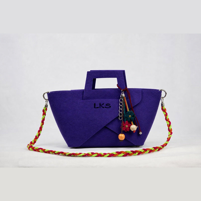 Bolso de Fieltro · Morado Intenso — bolso de fieltro artesanal LOLIKAS