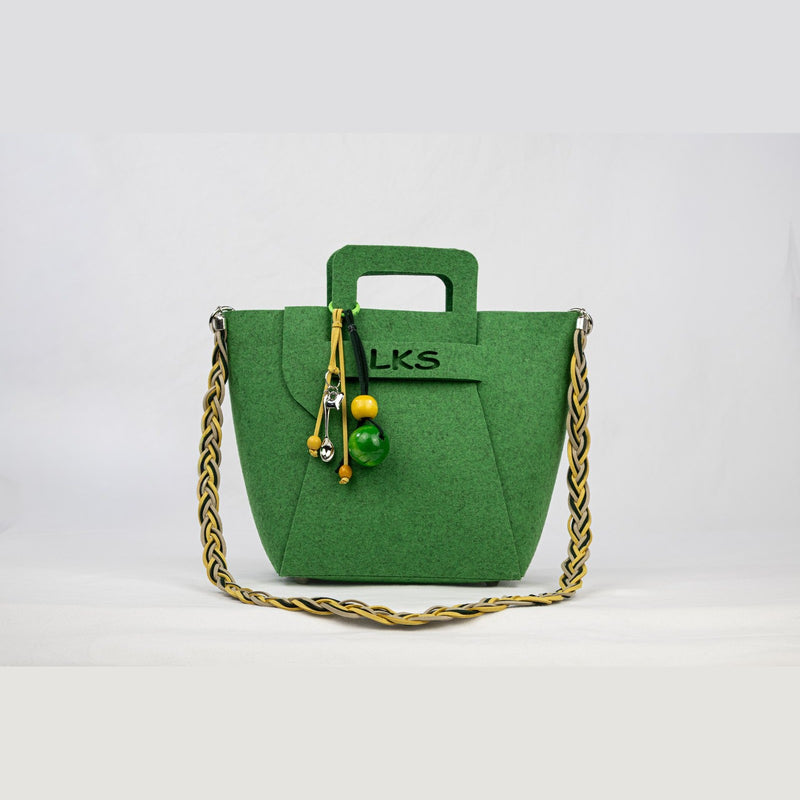 Bolso de Fieltro · Verde — bolso de fieltro artesanal LOLIKAS