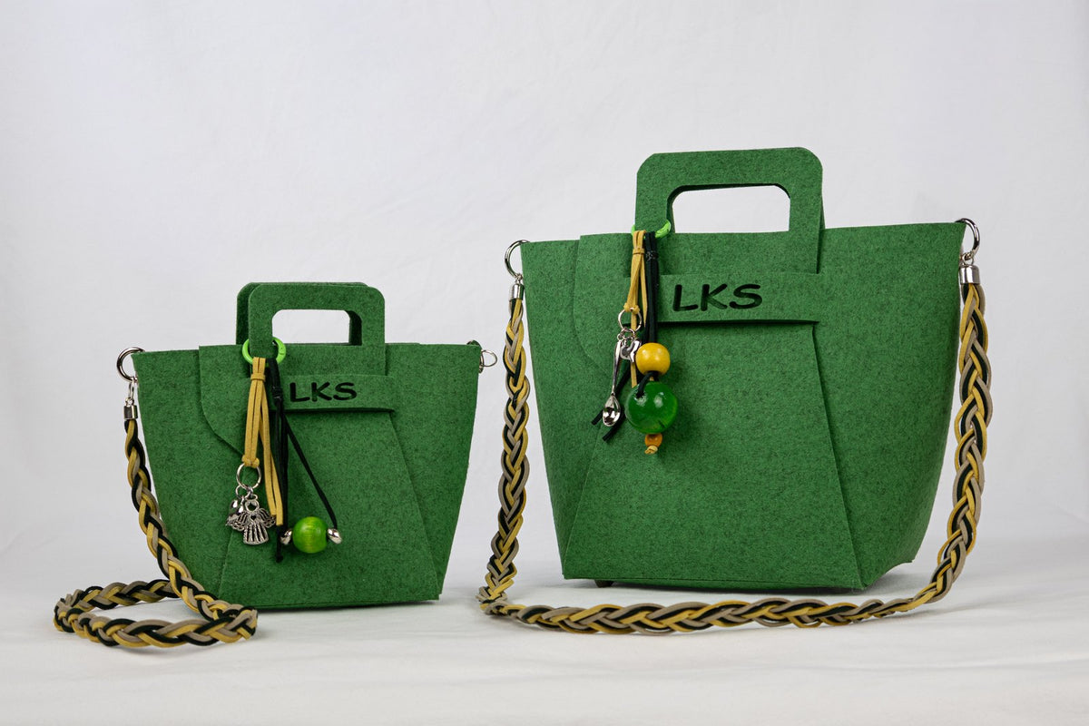 Bolso de Fieltro · Verde — bolso de fieltro artesanal LOLIKAS
