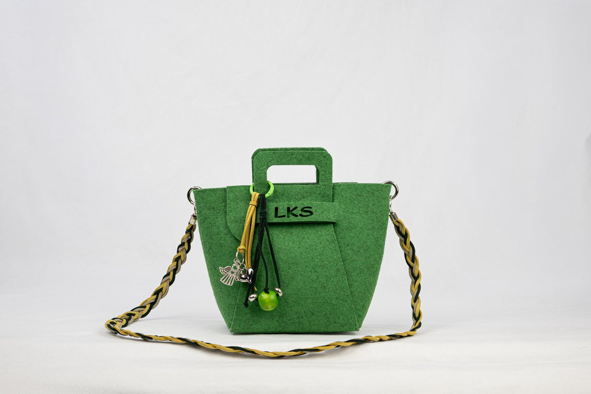 Bolso de Fieltro · Verde — bolso de fieltro artesanal LOLIKAS