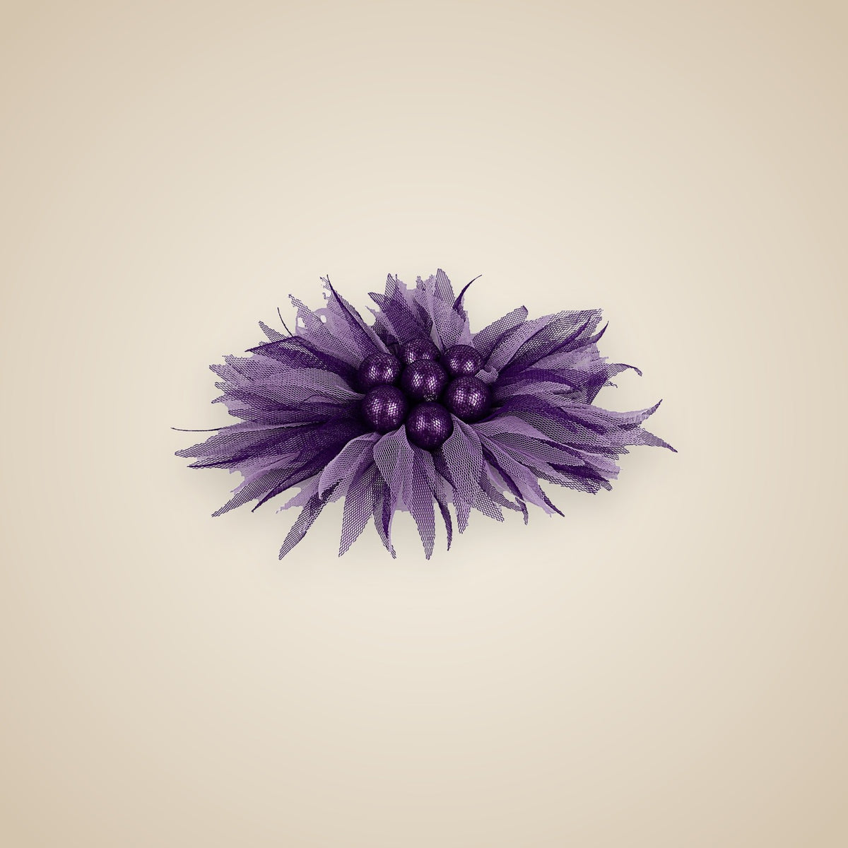 Flor LKS · Pluma Morada — LOLIKAS, complemento hecho a mano