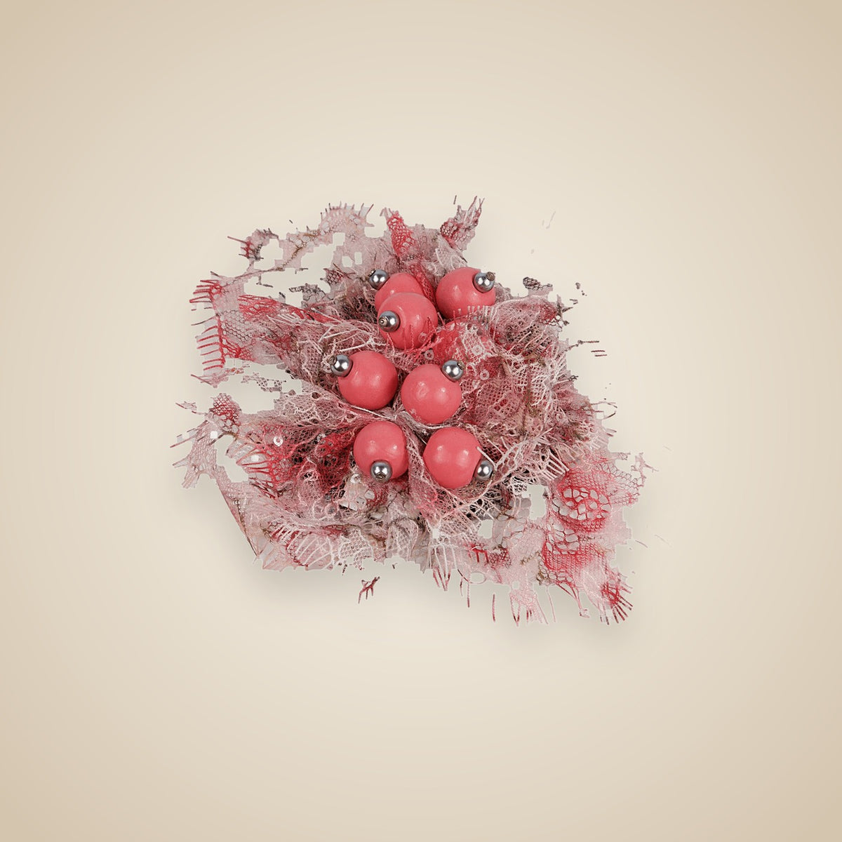 Flor LKS · Coral — LOLIKAS, complemento hecho a mano